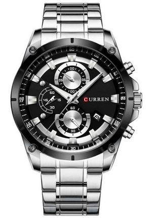 Curren 8360 silver-black