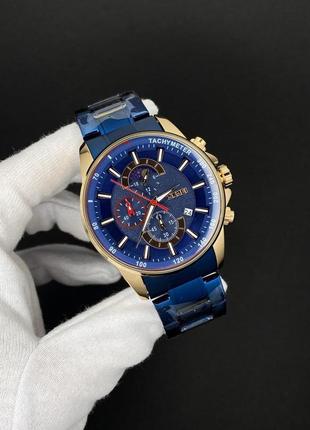 Классические кварцевые мужские наручные часы с браслетом из на...5 фото