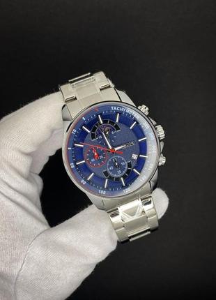 Классические кварцевые мужские наручные часы с браслетом из на...6 фото