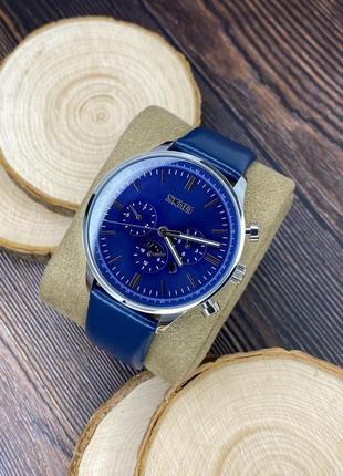 Классические кварцевые мужские наручные часы с браслетом из на...9 фото