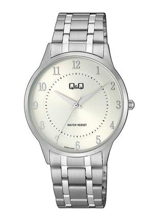 Чоловічий годинник q&q; qz60j204y silver-white