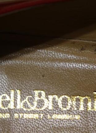 Чудесные лакированные кожаные балетки вишневого цвета russell & bromley англия 36 1/2 р.6 фото