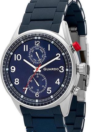 Чоловічі годинники guardo 11269-2 blue-silver