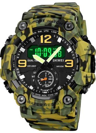 Skmei brave (skmei 1965cmgn camo green)6 фото