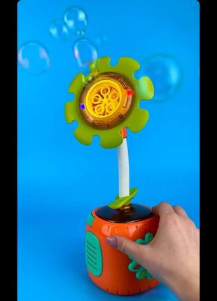Детский генератор мыльных пузырей установка , песни, мелодии, свет, мыльные пузыри