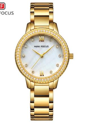 Mini focus mf0226l gold-white diamonds