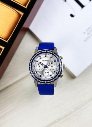 Мужские часы guardo 012287-3 blue-silver7 фото