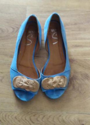 Кожаные балетки