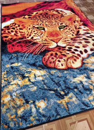 Килим середній ворс леопард 1.20х1.702 фото