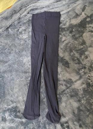 Дитячі темно-сині капронові колготки піт — 17 см довжина від талії до пальчиків — 60 см