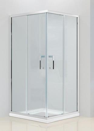 Квадратна душова кабіна dusel a-513 800*800*1900 clear (прозоре скло)