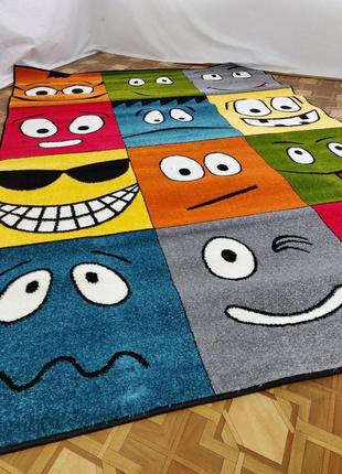Дитячий килим смайлики 1.33х1.902 фото