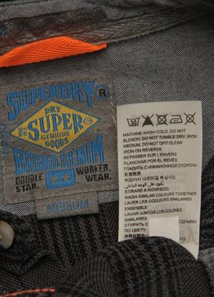 Superdry рр m рубашка из плотного хлопка5 фото