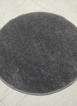 Килим круглий сірий однотонний однотонний star 0.80х0.801 фото