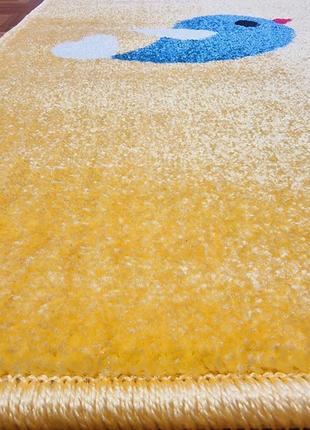 Дитячий килим совушки жовтий 1.20х1.702 фото