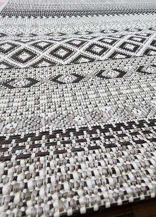 Безворсовий килим рогожка trio 1.40х22 фото