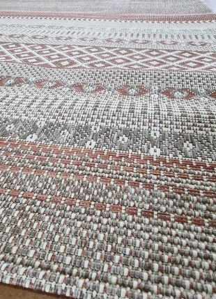 Безворсовий килим- рогожка trio 2х32 фото