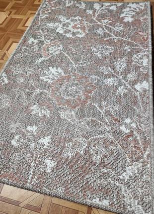 Безворсовий килим рогожка trio 0.60х12 фото