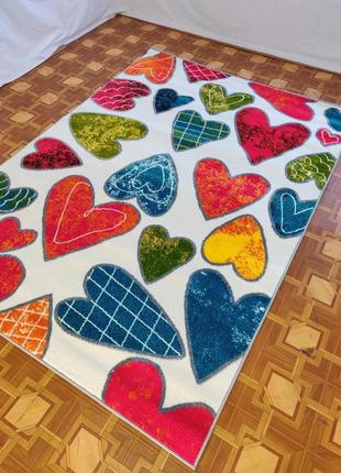 Дитячий килим сердечка1.60х2.30