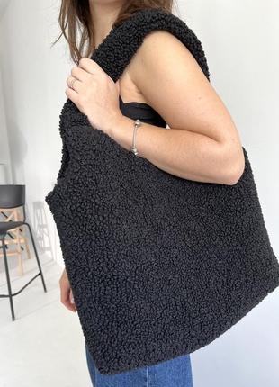 Женская сумка teddy big черная4 фото