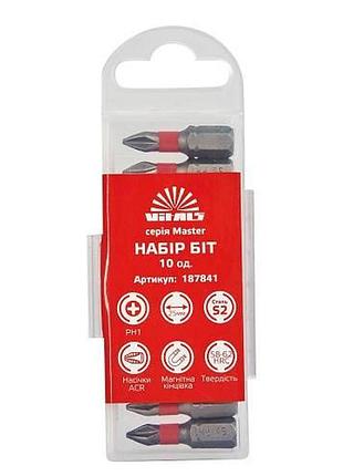 Біти s2 ph1х25 мм, 10 од. vitals master
