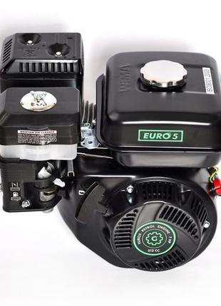 Двигун бензиновий grunwelt gw170f-q new євро 5 (шпонка, вал 19...