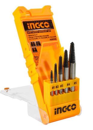 Набір екстракторів 5 шт. ingco