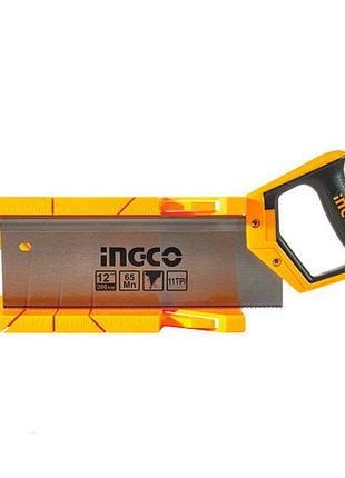 Ножівка пасовочна з пластиковим стуслом 300 мм ingco