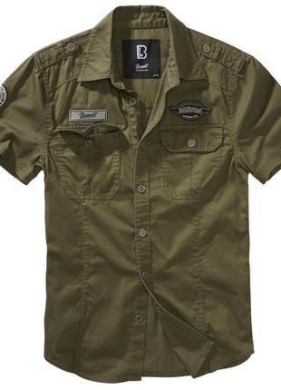 Brandit рубашка brandit luis vintage shirt olive (xxl)