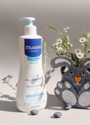 Очищуючий гель для тіла та волосся mustela gentle cleansing1 фото