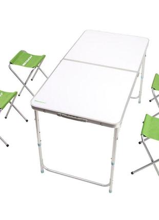 Раскладной стол кемпинг xn-12064 + 4 стула1 фото