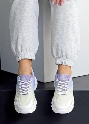 Кросівки фіолетові жіночі кроси бузкові спортивні літні омбре viki 36 37 38 39 404 фото