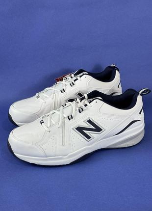 Мужские белые кожаные кроссовки new balance 608 размер 51