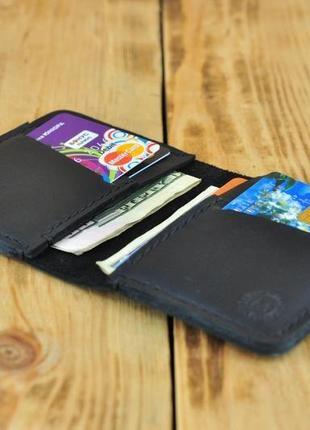 Кожаный бумажник для карт и денег