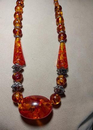 Вінтажне намисто, люцит