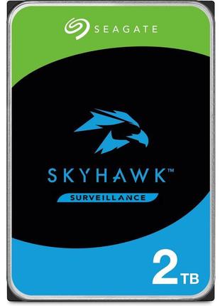 Накопичувач hdd sata 2.0tb seagate skyhawk surveillance 5400rp...