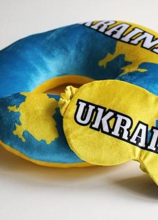 Маска для сна "україна", патріотична маска для сну, патріотичний подарунок, подарунок мандрівнику4 фото