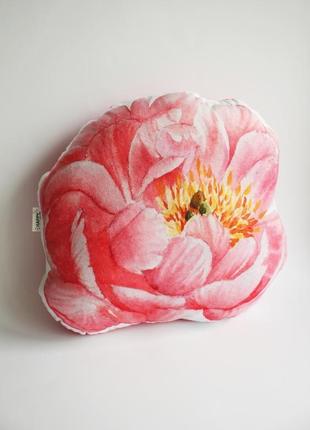 Подушка квітка, подушка півонія, подарунок мамі, подарунок жінці на 8 березня3 фото