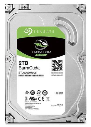 Накопичувач hdd sata 2.0tb seagate barracuda 256mb (st2000dm008)