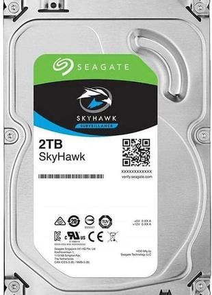 Накопичувач hdd sata 2.0tb seagate skyhawk surveillance 256mb ...