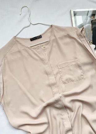 Блуза, блузка, розовая, пудровая, пудра, шифоновая, atmosphere3 фото