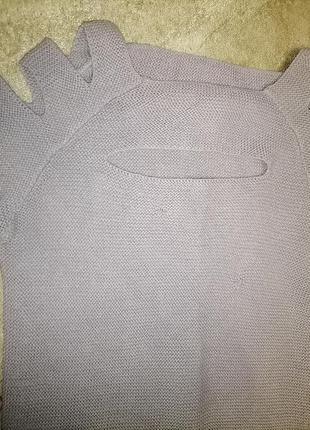 В'язаний светр, з красивими плеча і вирізом3 фото