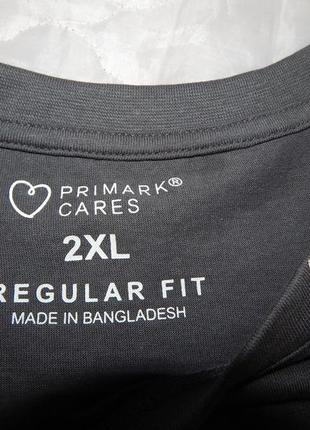 Мужская футболка primark cares оригинал р.48 067fmls  (только в указанном размере, только 1 шт)6 фото