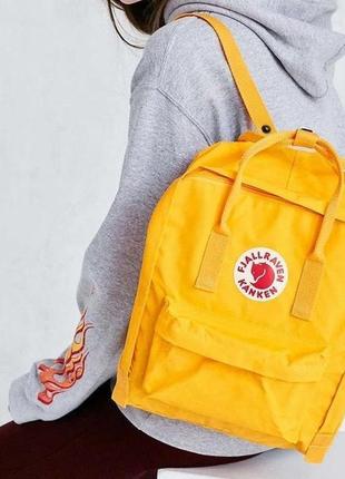 Fjallraven kanken рюкзак fjallraven kanken classic колір жовти...