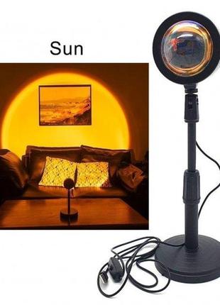 Світильник заходу сонця, sunset lamp проектеційний usb led lam...4 фото