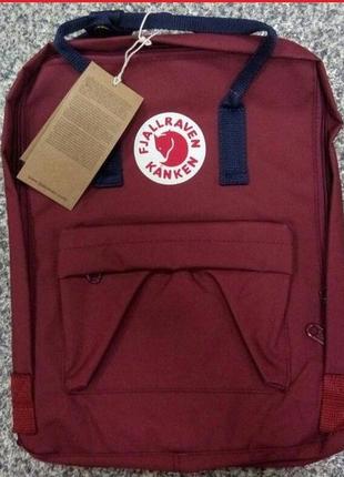 Fjallraven kanken рюкзак fjallraven kanken classic колір бордо...