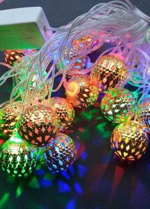 Ledlight світлодіодна гірлянда-кулька ledlight різнобарвна 3 м...
