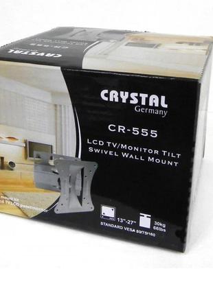 Crystal кронштейн crystal cr-555 для телевізора 13" - 27" наст...2 фото