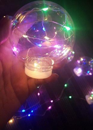 Ledlight новорічна гірлянда led штора кульки з лед-лампачками ...3 фото