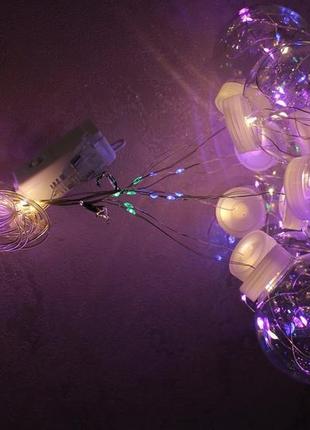 Ledlight новорічна гірлянда led штора кульки з лед-лампачками ...7 фото